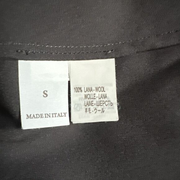 Brunello Cucinelli Ladies Small Wool Silk Black Tunic Top Blouse Scoop Neck - Picture 5 of 5